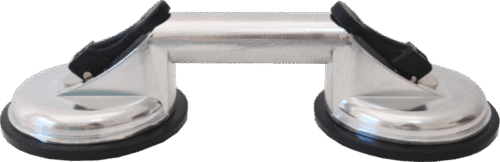 33-vakum-alu (1) Vakum “ALU – double” je dvostruki vakumski nosač izrađen od aluminija, idealan za sigurno podizanje pločica, stakla i drugih glatkih površina.